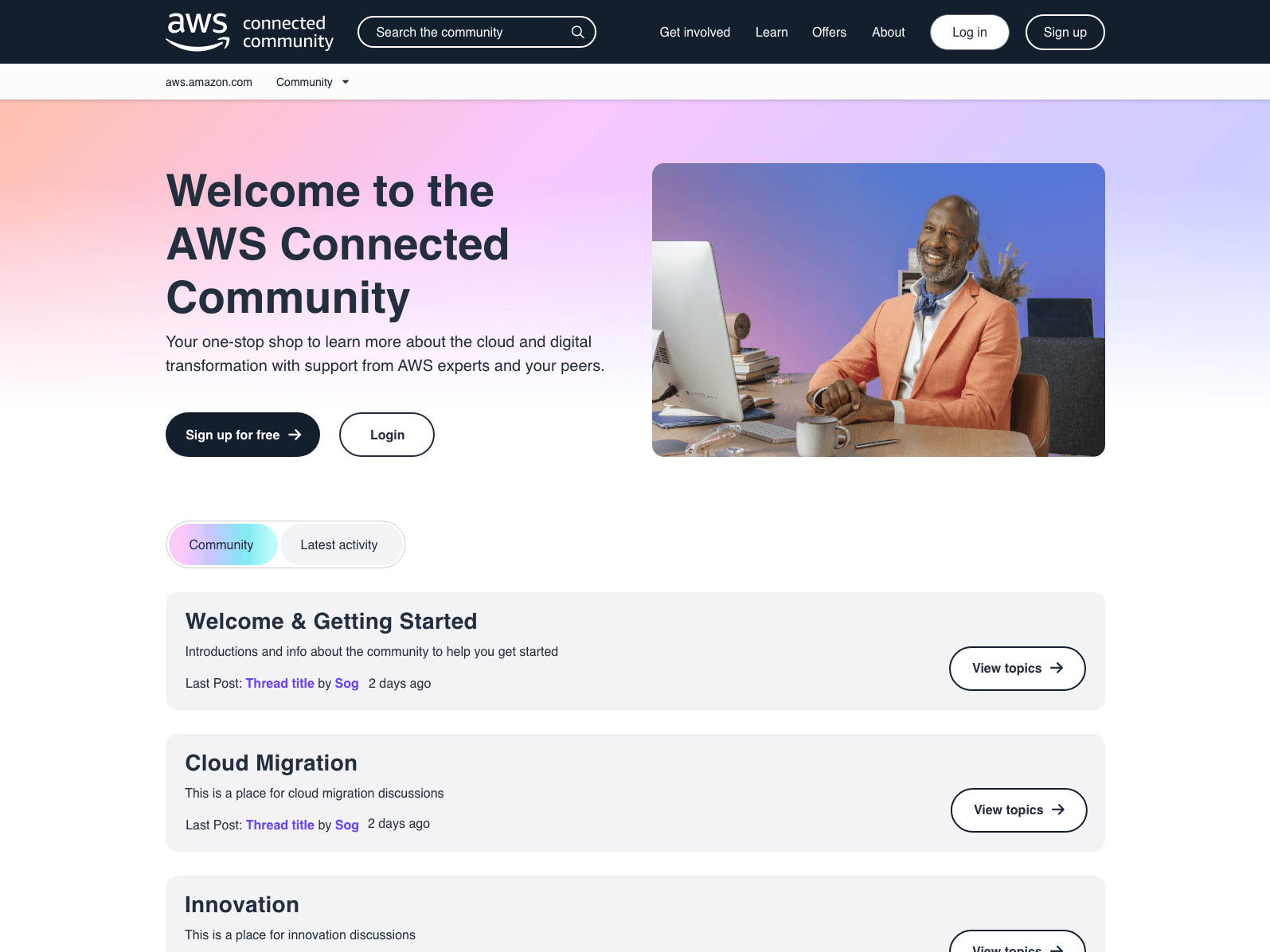AWS custom community design preview