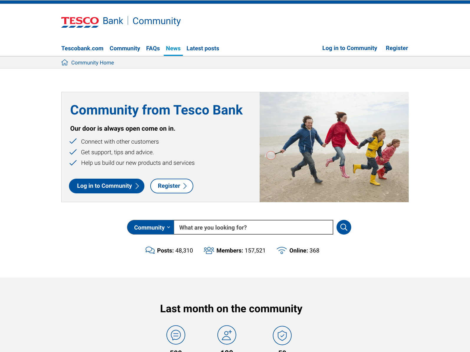 Tescobank custom community design preview
